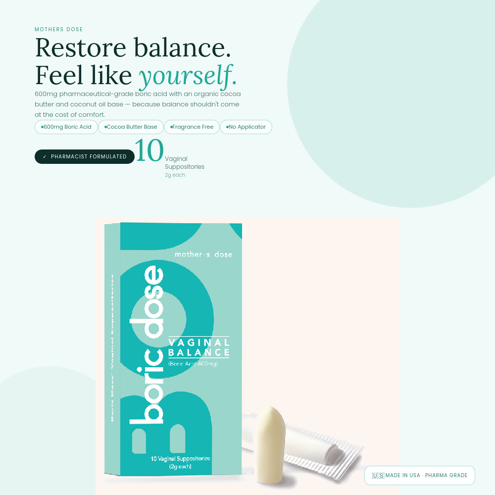 Boric Acid Suppository Boric Dose